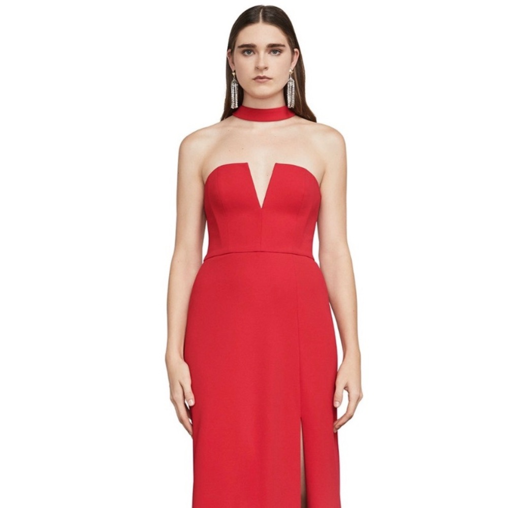NWT BCBG MAX AZRIA RED BERRY ELIAS STRAPLESS GOWN